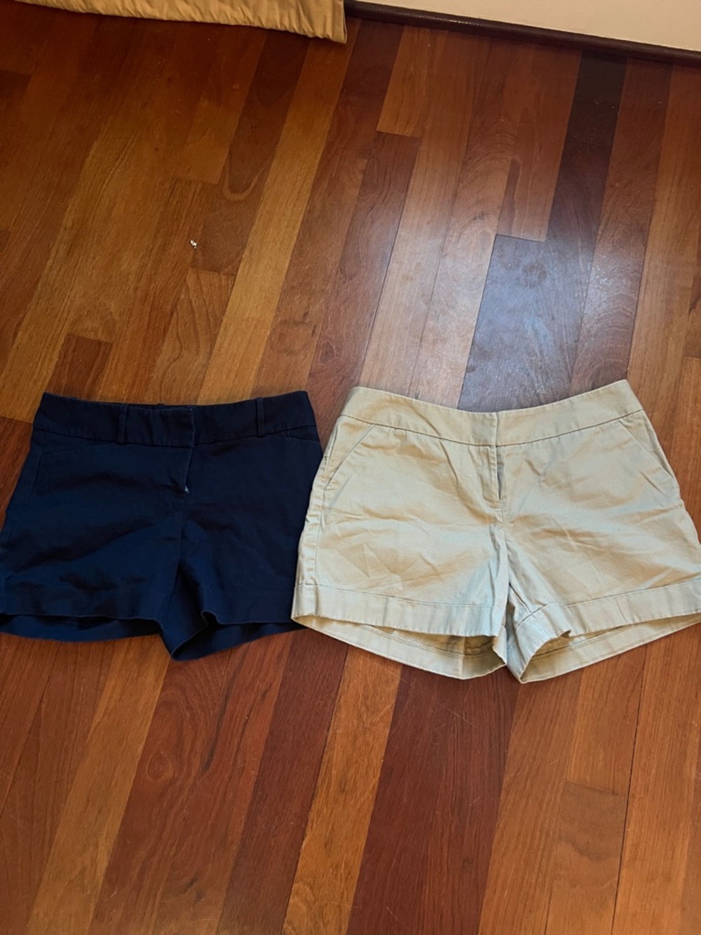 The Limited Navy and Beige Women’s Shorts Duo
